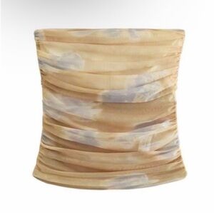 Zara Angela Mesh Strapless Top